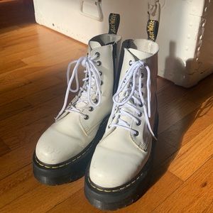 Doc Marten Jadon Platform in White - size 7 Women’s
